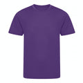 Purple - Front - Awdis Childrens-Kids Cool Recycled T-Shirt