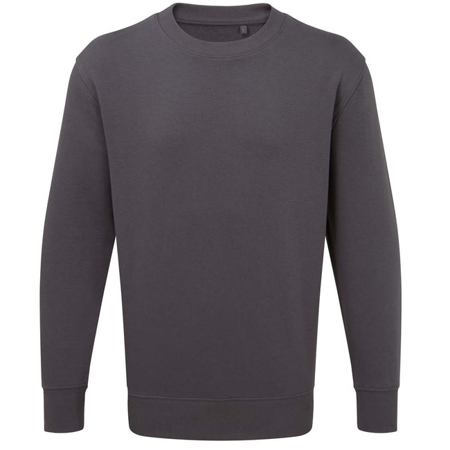 Charcoal - Front - Anthem Unisex Adult Organic Sweatshirt