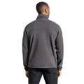 Carbon Grey Marl - Back - Craghoppers Mens Knitted Half Zip Fleece
