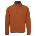 Potters Clay Marl - Front - Craghoppers Mens Knitted Half Zip Fleece