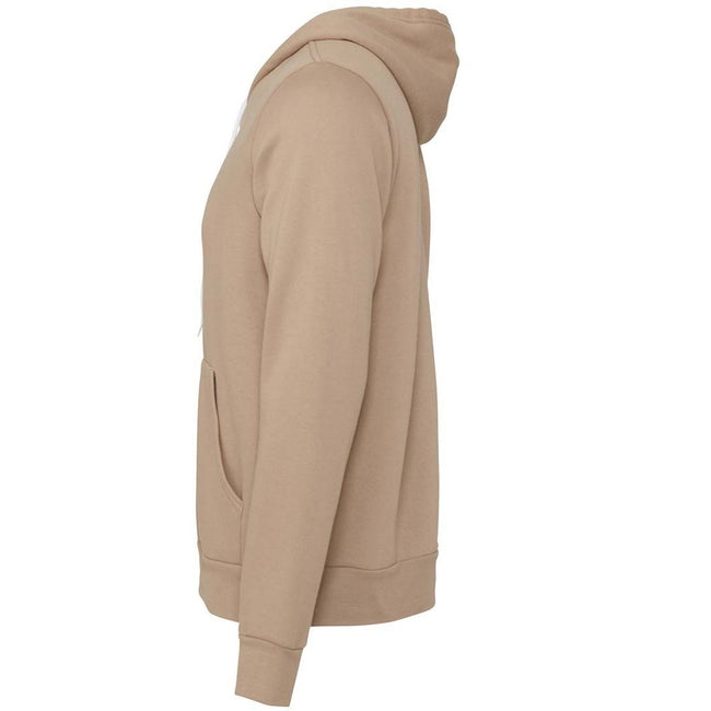 Tan - Side - Canvas Unisex Adult Hoodie