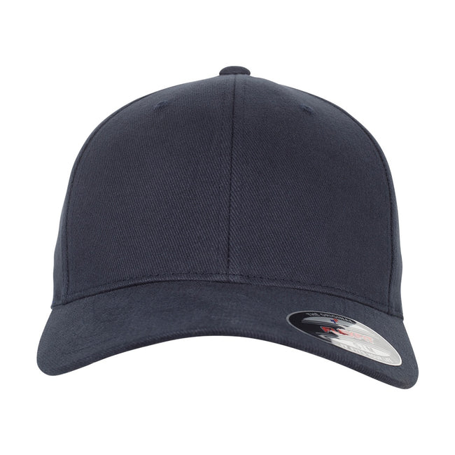 Navy - Front - Flexfit Brushed Twill Cap