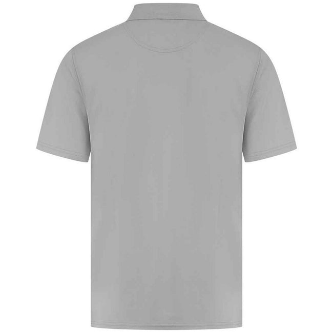 Silver - Back - Henbury Mens CoolPlus Polo Shirt