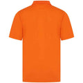 Bright Orange - Back - Henbury Mens CoolPlus Polo Shirt