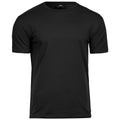 Black - Front - Tee Jays Mens Stretch T-Shirt