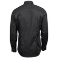 Black - Back - Tee Jays Mens Luxury Stretch Long-Sleeved Shirt