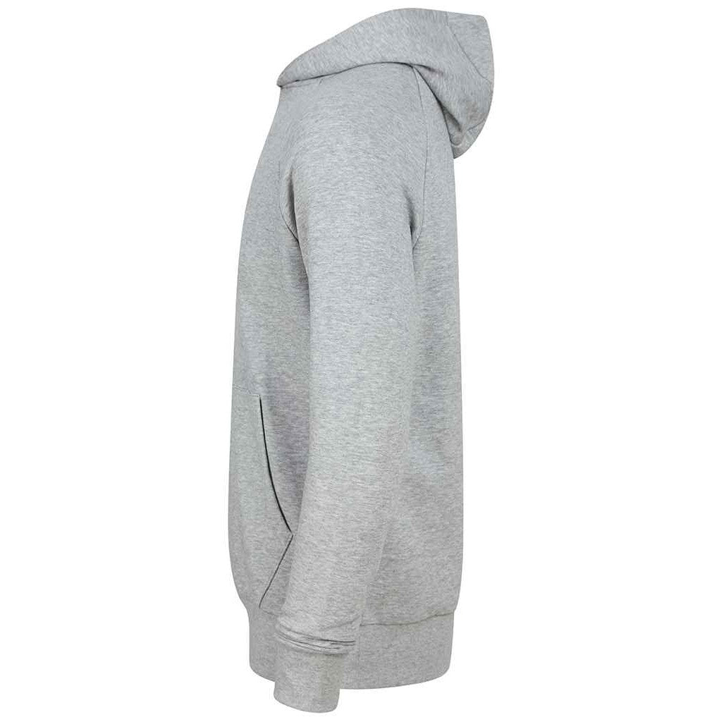 Heather Grey - Side - Tombo Unisex Adult Athleisure Hoodie