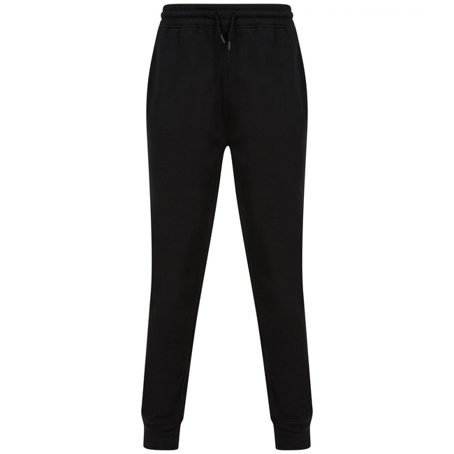Black - Front - Tombo Unisex Adult Athleisure Jogging Bottoms