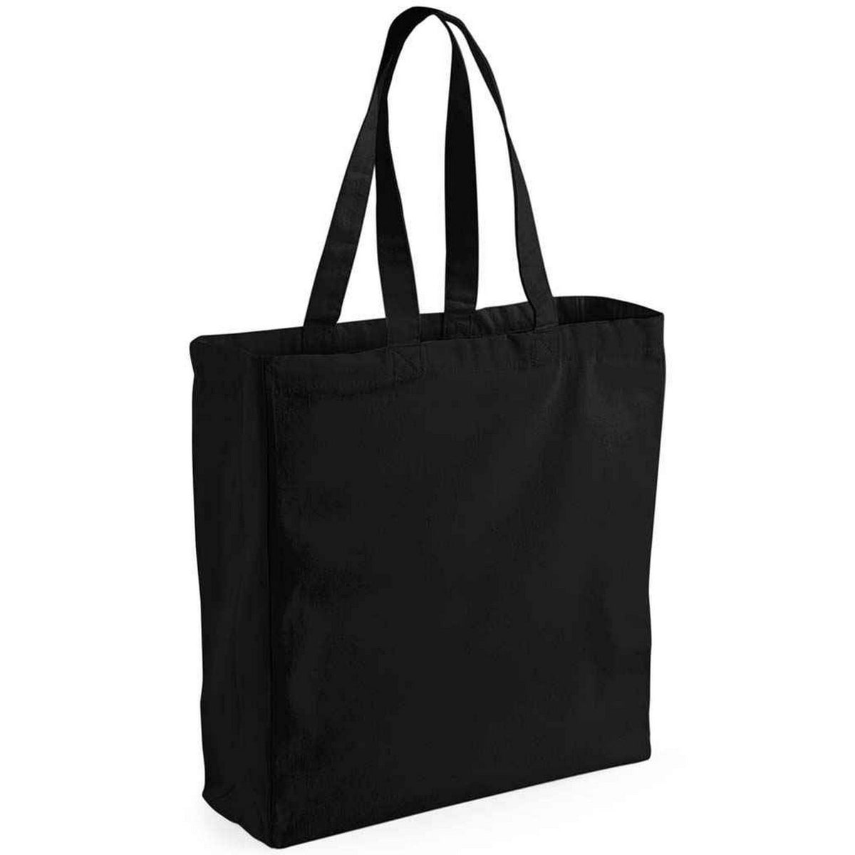 Black - Front - Westford Mill Classic Canvas Tote Bag