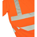 Fluorescent Orange - Back - Warrior Unisex Adult Hi-Vis T-Shirt