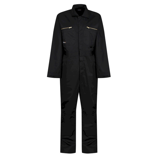 Black - Front - Regatta Mens Overalls