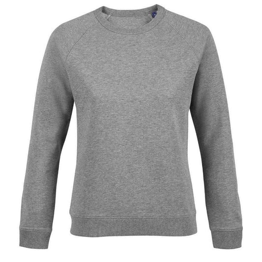 Grey Marl - Front - NEOBLU Womens-Ladies Nelson French Terry Sweatshirt