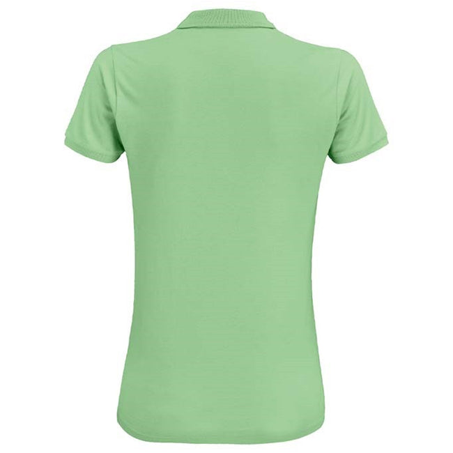 Frozen Green - Back - SOLS Womens-Ladies Planet Organic Polo Shirt