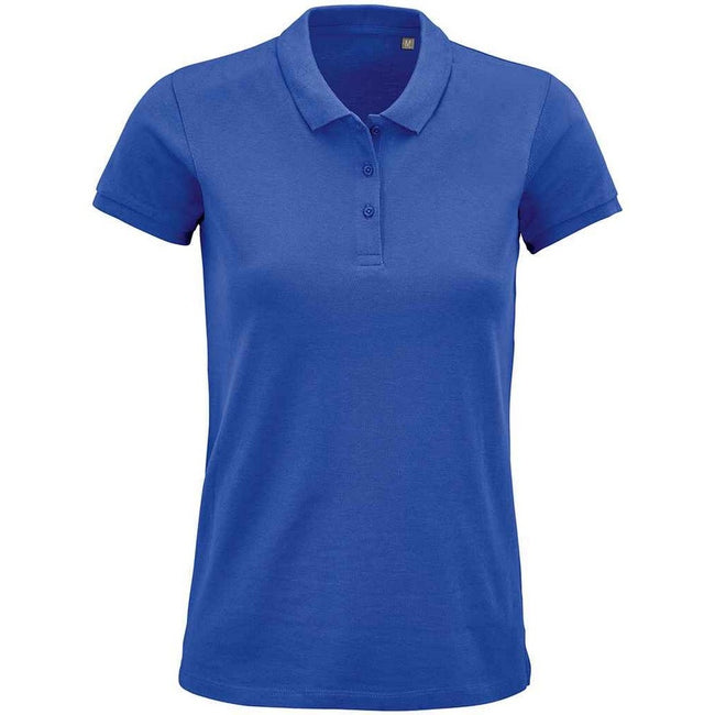 Royal Blue - Front - SOLS Womens-Ladies Planet Organic Polo Shirt