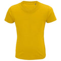Gold - Front - SOLS Childrens-Kids Crusader Organic T-Shirt