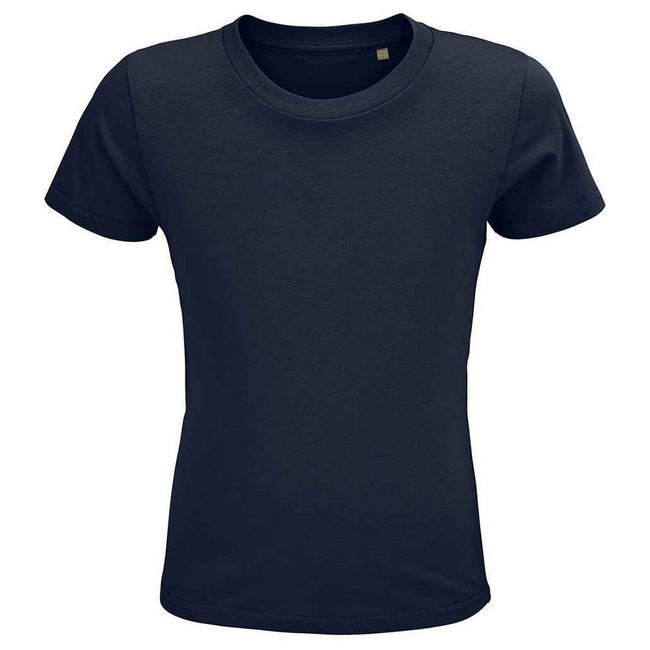 French Navy - Front - SOLS Childrens-Kids Crusader Organic T-Shirt