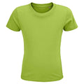Apple Green - Front - SOLS Childrens-Kids Crusader Organic T-Shirt