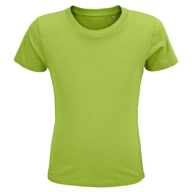 Apple Green - Front - SOLS Childrens-Kids Crusader Organic T-Shirt