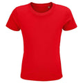 Red - Front - SOLS Childrens-Kids Crusader Organic T-Shirt