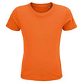 Orange - Front - SOLS Childrens-Kids Crusader Organic T-Shirt