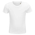 White - Front - SOLS Childrens-Kids Crusader Organic T-Shirt