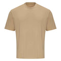Desert Sand - Front - Awdis Unisex Adult 100 Oversized T-Shirt