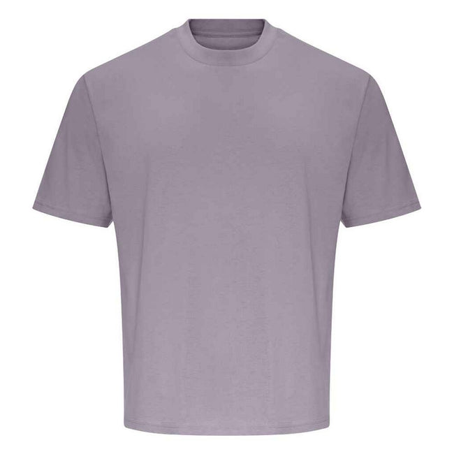 Dusty Lilac - Front - Awdis Unisex Adult 100 Oversized T-Shirt