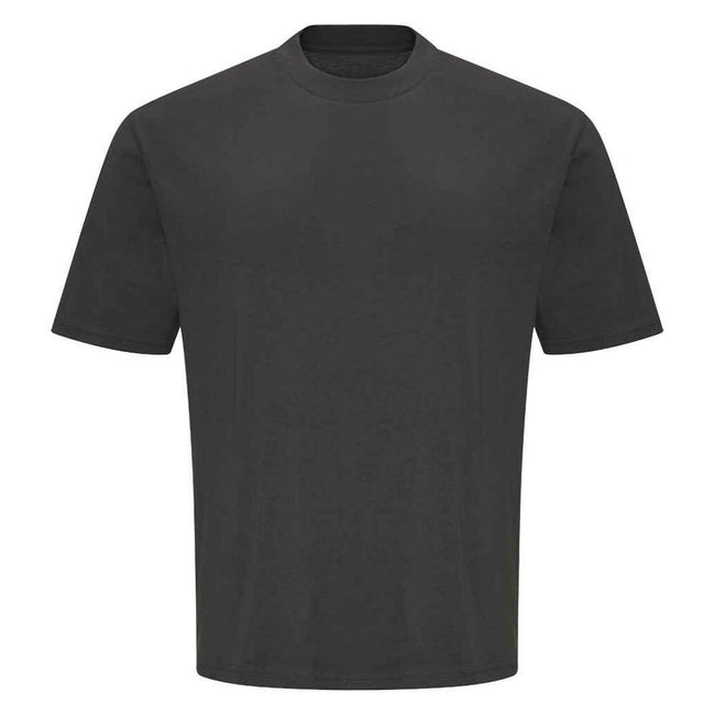 Shark Grey - Front - Awdis Unisex Adult 100 Oversized T-Shirt