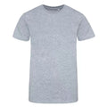 Heather Grey - Front - Awdis Unisex Adult 100 Oversized T-Shirt