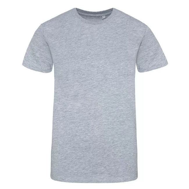 Heather Grey - Front - Awdis Unisex Adult 100 Oversized T-Shirt