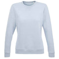 Creamy Blue - Front - SOLS Womens-Ladies Sully Sweatshirt