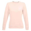 Creamy Pink - Front - SOLS Womens-Ladies Sully Sweatshirt