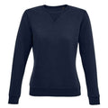 French Navy - Front - SOLS Womens-Ladies Sully Sweatshirt