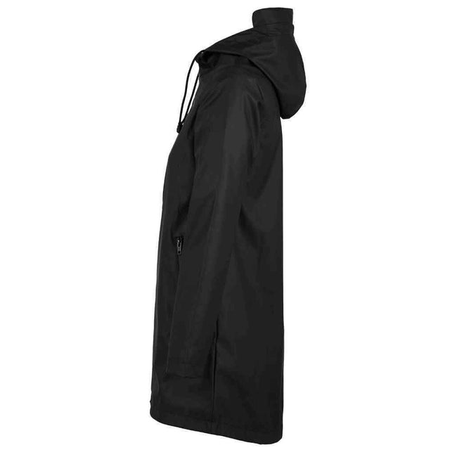 Deep Black - Side - NEOBLU Womens-Ladies Antoine Wax Parka