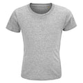 Grey - Front - SOLS Childrens-Kids Crusader Marl Organic T-Shirt