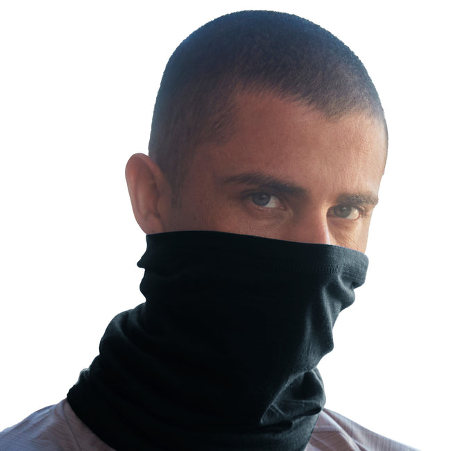 Black - Back - Beechfield Unisex Adult Morf Merino Wool Snood