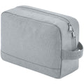 Pure Grey - Front - Bagbase Unisex Adult Essentials Recycled Toiletry Bag