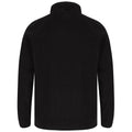 Black - Side - Henbury Unisex Adult Recycled Polyester Fleece Jacket