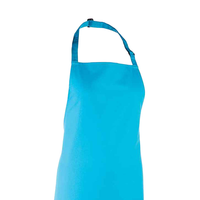Turquoise - Back - Premier Unisex Adult Colours Full Apron