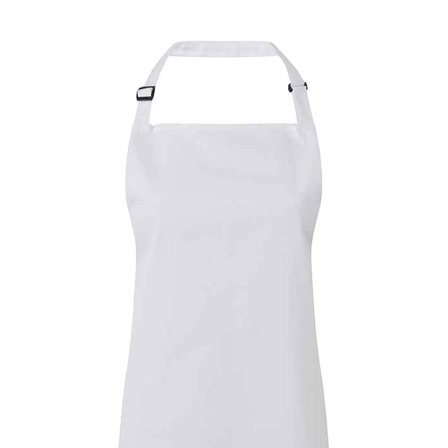 White - Back - Premier Unisex Adult Colours Full Apron
