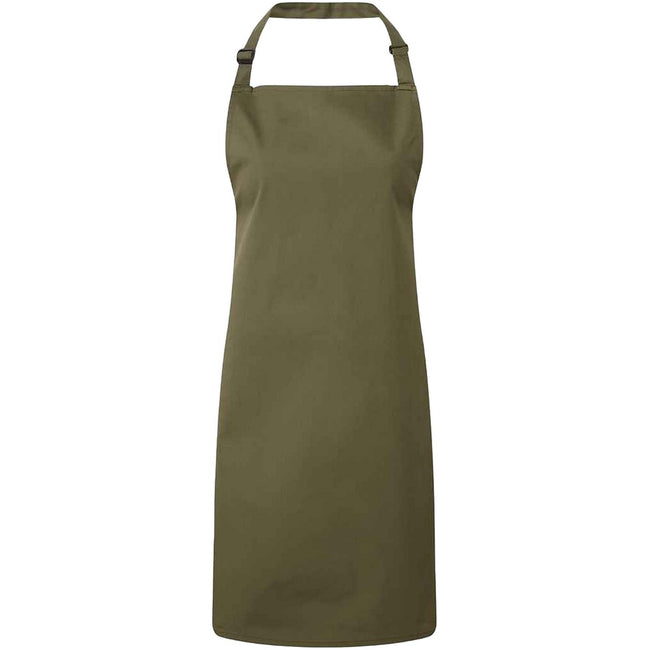 Olive - Front - Premier Unisex Adult Colours Full Apron