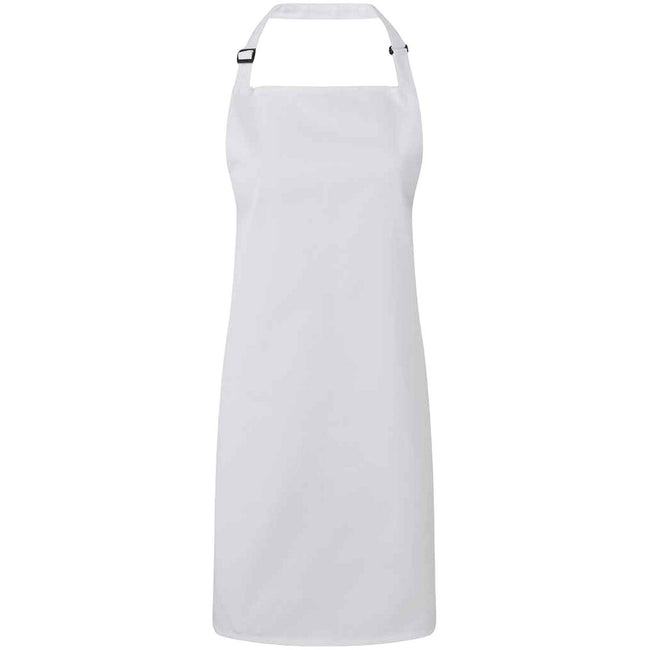 White - Front - Premier Unisex Adult Colours Full Apron