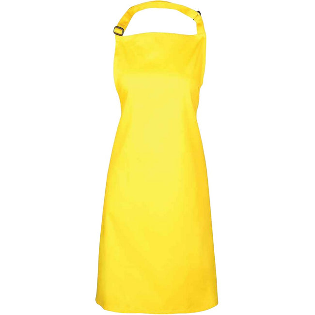 Yellow - Front - Premier Unisex Adult Colours Full Apron