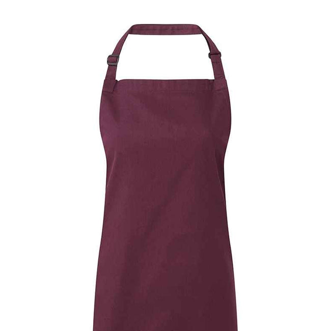 Aubergine - Back - Premier Unisex Adult Colours Full Apron