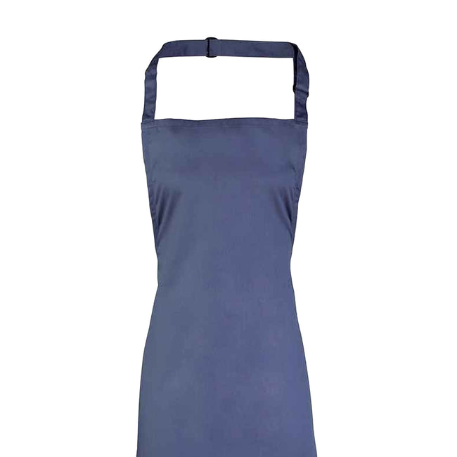 Marine Blue - Back - Premier Unisex Adult Colours Full Apron