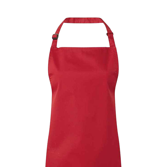 Red - Back - Premier Unisex Adult Colours Full Apron