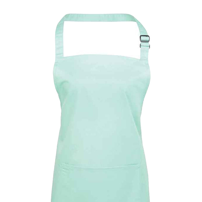 Aqua - Back - Premier Unisex Adult Colours Pocket Full Apron