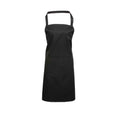 Black Denim - Front - Premier Unisex Adult Colours Pocket Full Apron