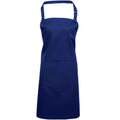Royal Blue - Front - Premier Unisex Adult Colours Pocket Full Apron