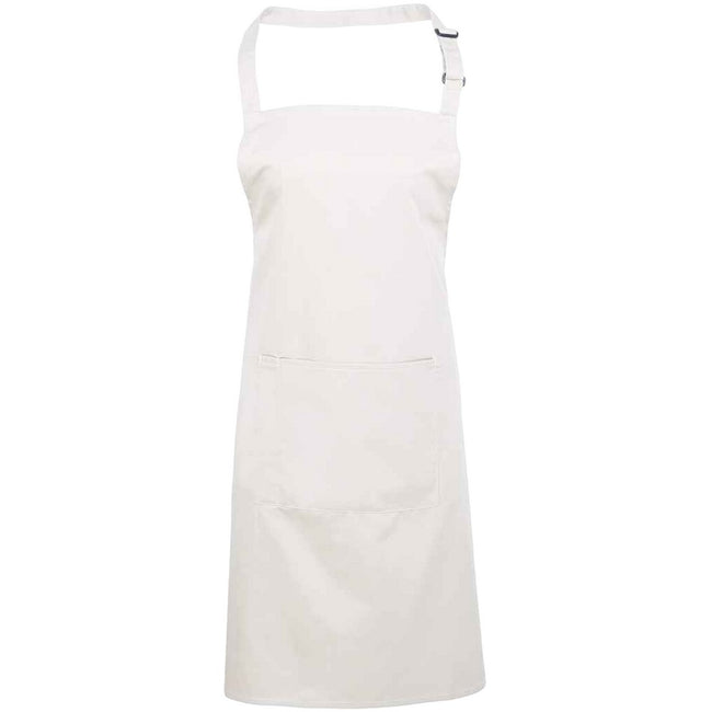 White - Front - Premier Unisex Adult Colours Pocket Full Apron